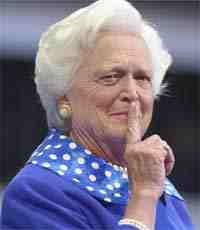 Barbara Bush is not Aleister Crowley's daughter, but she knows how to banish!