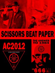 Aleister Crowley v-sign