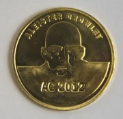 AC2012 brass coin obverse AC2012 brass coin obverse